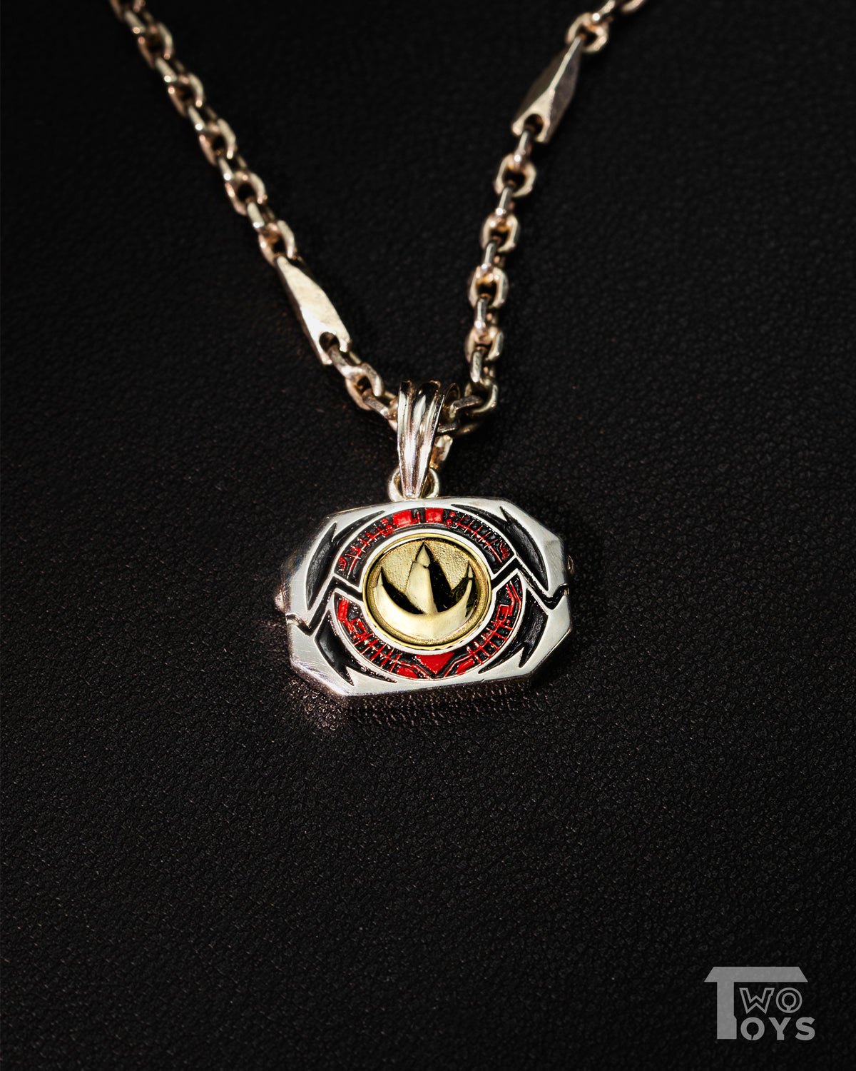 Silver Pendant with Power Coins