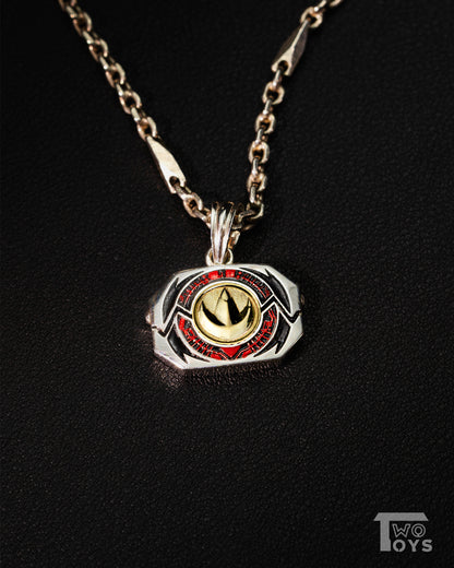 Silver Pendant with Power Coins
